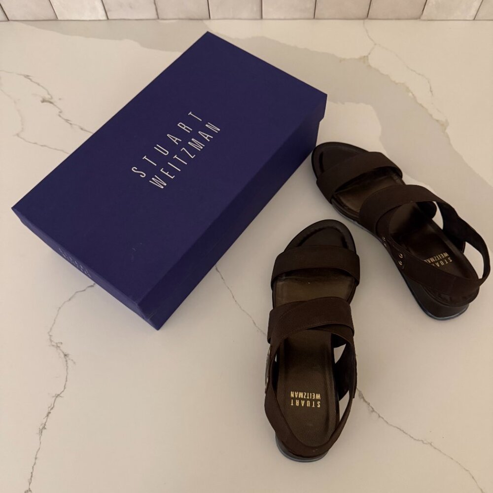 Stuart Weitzman Espresso Brown Sandals